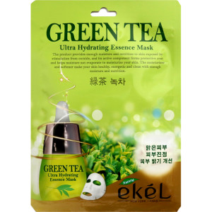 Маска з тканини екель з екстрактом зеленого чаю для жирної та комбінованої шкіри 25 мл