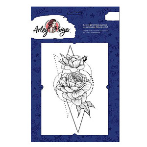 Тимчасове татуювання Arley Sign 5002 Троянди в геометрії