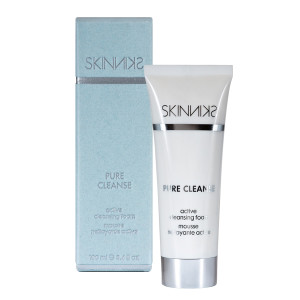 Піна для ефективного очищення шкіри обличчя виготовлена косметикою SkinnikS Pure Cleance 100 мл