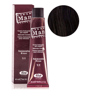 Фарба для волосся Lisap Man Color 3 темно-коричневого кольору 60 мл