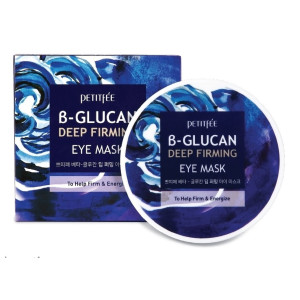 Тканинні патчі для очей з бета-глюканом Petitfee B-Glucan Глибока зміцнююча маска для очей 60 шт
