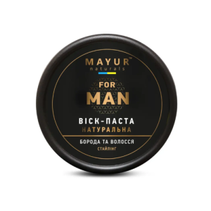 Віск-паста для стайлінгу бороди та волосся натуральний Mayur 50 мл