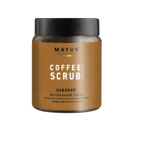 Натуральний кавовий скраб для обличчя і тіла Mayur 250 мл
